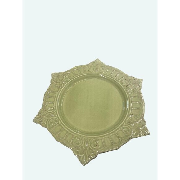 Vintage Sage Green Matceramica Serving Charger Plate - Picture 3 of 9